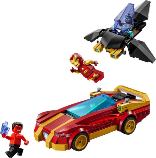 76310-1 Iron Man Car & Black Panther vs. Red Hulk