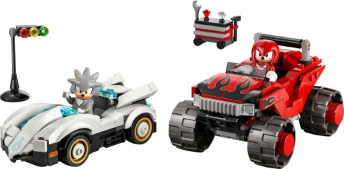 77118-1 Silver's Car vs. Knuckles' Monster Truck