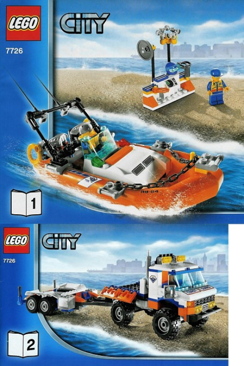 7726-1 Coast Guard Truck with Speed Boat