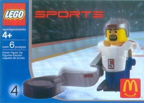 7919-1 Hockey Player, White