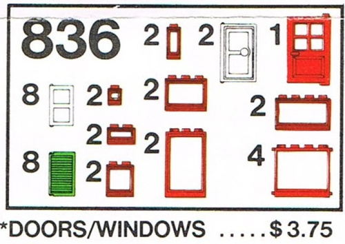 836-1 Doors and Windows Parts Pack