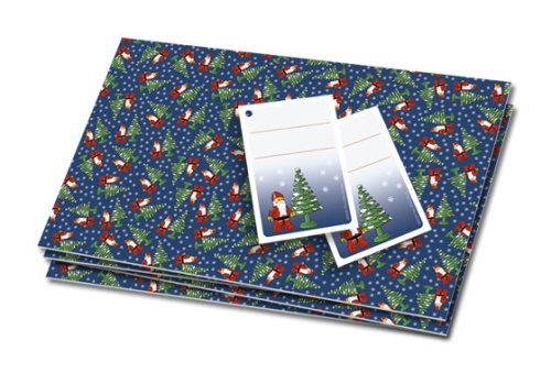 851841-1 Gift Wrap Santa Mini-Figure & Tree