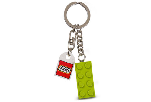 852099-1 Lime Green Brick Key Chain