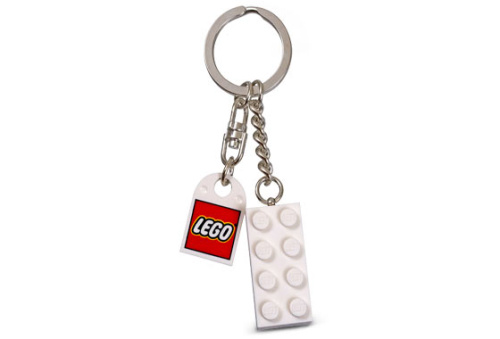 852100-1 White Brick Key Chain