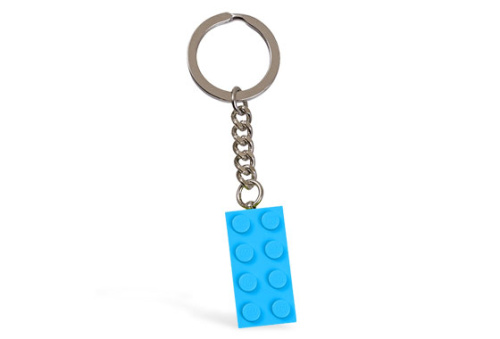 852274-1 Light Blue Brick Key Chain