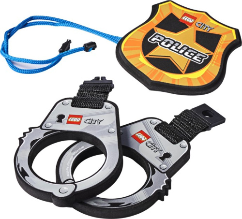854018-1 Police Handcuffs & Badge