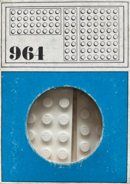 964-1 10 building plates 2 x 8, 4 x 8, 6 x 8