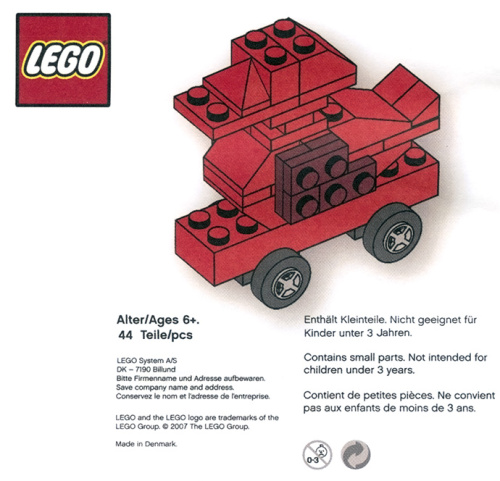 DUCK75-1 75th Anniversary LEGO Duck on Wheels