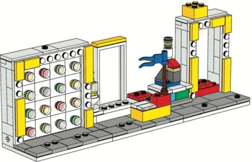 EG00118-1 LEGO Store Minifigure Stand
