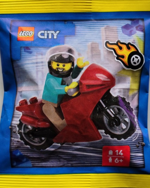 L0002222-1 Stunt Rider with Motorcycle