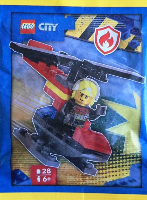 L0002227-1 Firefighter with Helicopter
