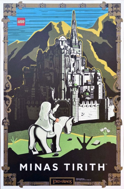 LOTRPOSTER-1 Minas Tirith Art Print