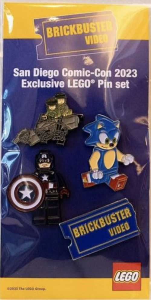 SDCC2023-1 San Diego Comic-Con 2023 Exclusive LEGO Pin set